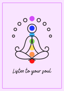 Spirituality Yoga Poster Purple Simple Illustration Spirituality